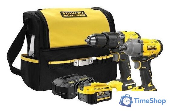  Stanley SFMCK217M1S (гайковерт, шуруповерт, 1 АКБ, сумка) - Изображение №1 — Интернет-магазин Time-Shop