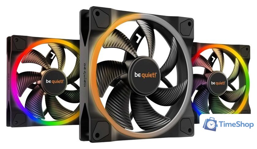 Комплект вентиляторов для корпуса с контроллером be quiet! Light Wings 140mm PWM High-Speed Triple-Pack BL079 - Изображение №1 — Интернет-магазин Time-Shop