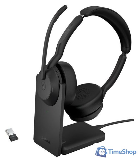 Офисная гарнитура Jabra Evolve2 55 MS Stereo Stand USB-A - Изображение №1 — Интернет-магазин Time-Shop