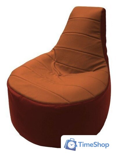 Кресло-мешок Flagman Трон Т1.3-37 (мандарин/красный) - Изображение №1 — Интернет-магазин Time-Shop