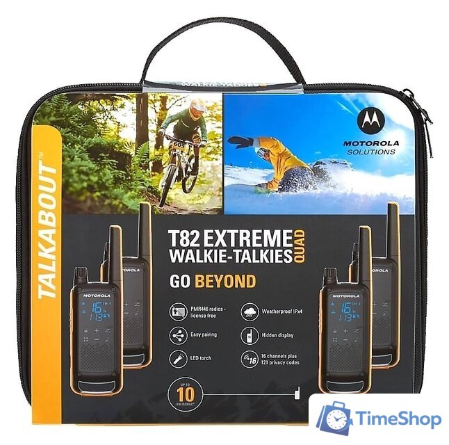 Портативная радиостанция Motorola T82 Extreme Quad - Изображение №10 — Интернет-магазин Time-Shop