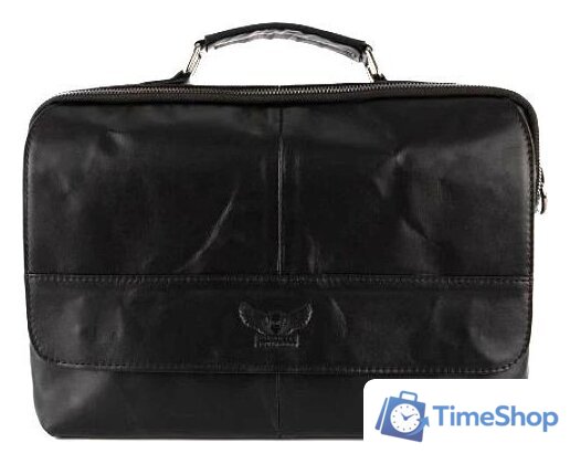 Мужская сумка Poshete 253-35202-24-BLK (черный) - Изображение №1 — Интернет-магазин Time-Shop