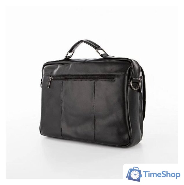 Мужская сумка Poshete 253-35202-24-BLK (черный) - Изображение №2 — Интернет-магазин Time-Shop