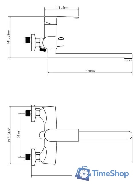 Смеситель Ekko E22151-8 - Изображение №2 — Интернет-магазин Time-Shop