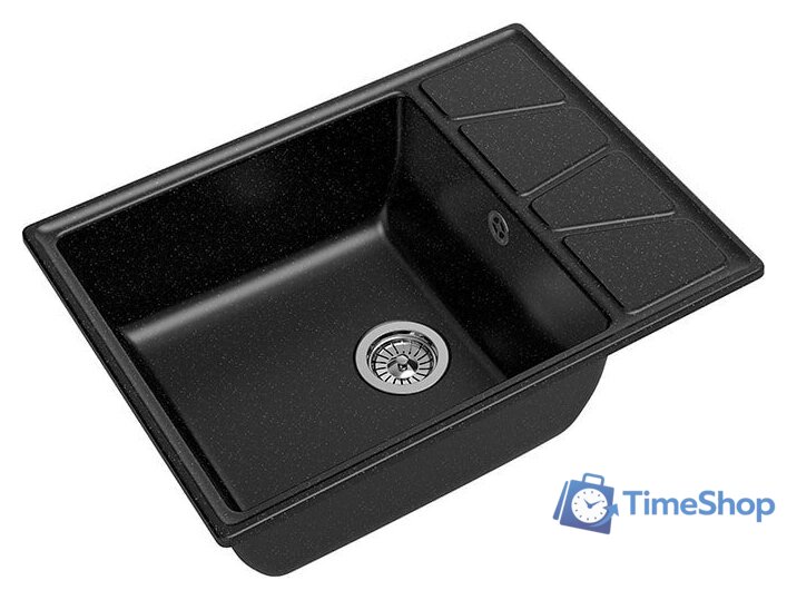 Кухонная мойка GranFest GF-V-680L (черный) - Изображение №1 — Интернет-магазин Time-Shop