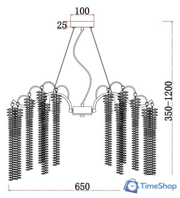 Подвесная люстра Favourite 4134-6P - Изображение №4 — Интернет-магазин Time-Shop