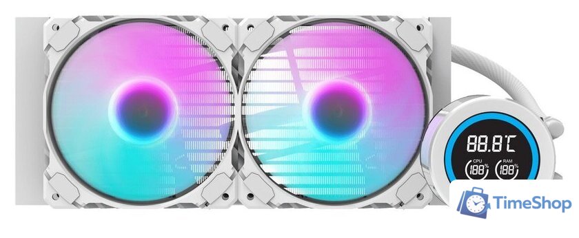 Система жидкостного охлаждения для процессора dark Flash DN240D (белый) - Изображение №2 — Интернет-магазин Time-Shop