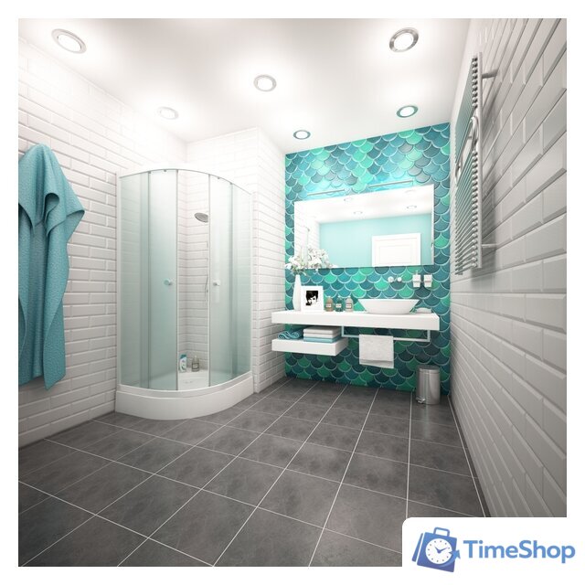 Душевой уголок Метакам Classic 90x90 ШПS_011744 (матовое стекло) - Изображение №4 — Интернет-магазин Time-Shop