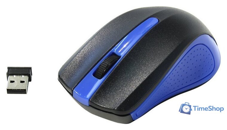 Мышь Оклик 485MW Black/Blue (997826) - Изображение №1 — Интернет-магазин Time-Shop