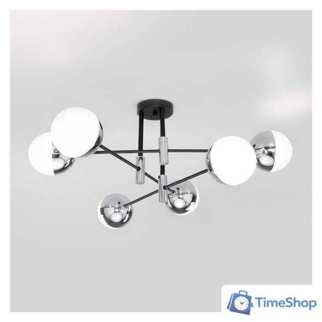 Люстра средней высоты Евросвет Nuvola 70129/6 (хром) - Изображение №1 — Интернет-магазин Time-Shop