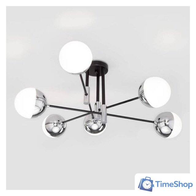 Люстра средней высоты Евросвет Nuvola 70129/6 (хром) - Изображение №4 — Интернет-магазин Time-Shop