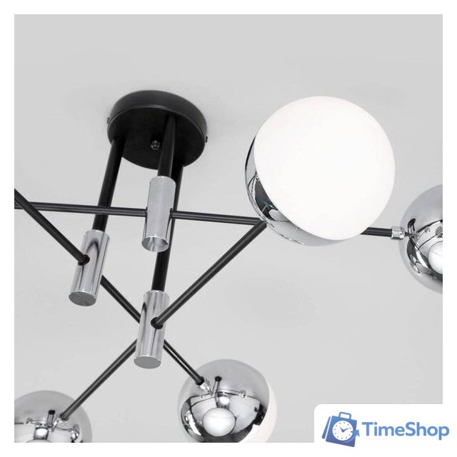 Люстра средней высоты Евросвет Nuvola 70129/6 (хром) - Изображение №3 — Интернет-магазин Time-Shop