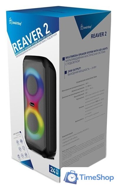 Беспроводная колонка SmartBuy Reaver 2 SBS-5770 - Изображение №4 — Интернет-магазин Time-Shop