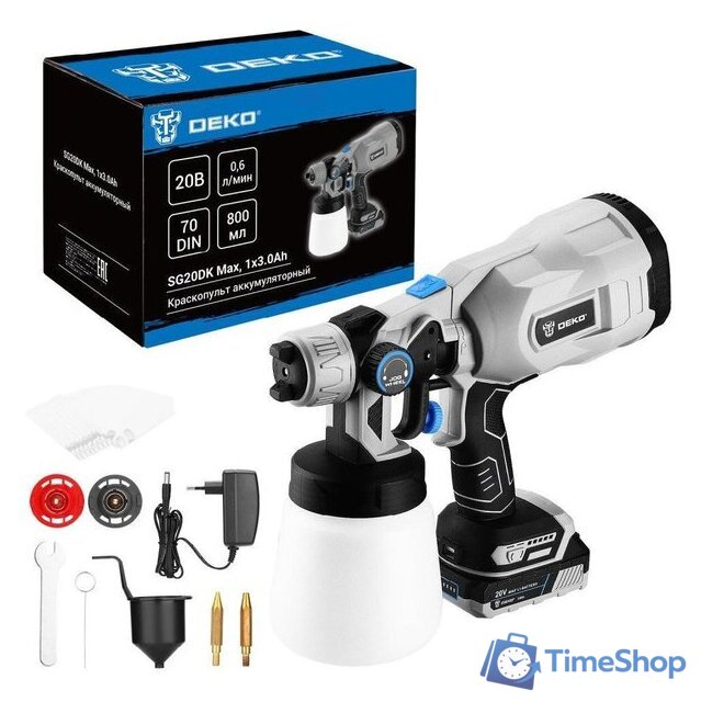 Краскораспылитель Deko SG20DK Max 083-1135 (с 1-им АКБ) - Изображение №1 — Интернет-магазин Time-Shop