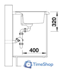 Кухонная мойка Blanco Dalago 8 (антрацит) [516629] - Изображение №4 — Интернет-магазин Time-Shop