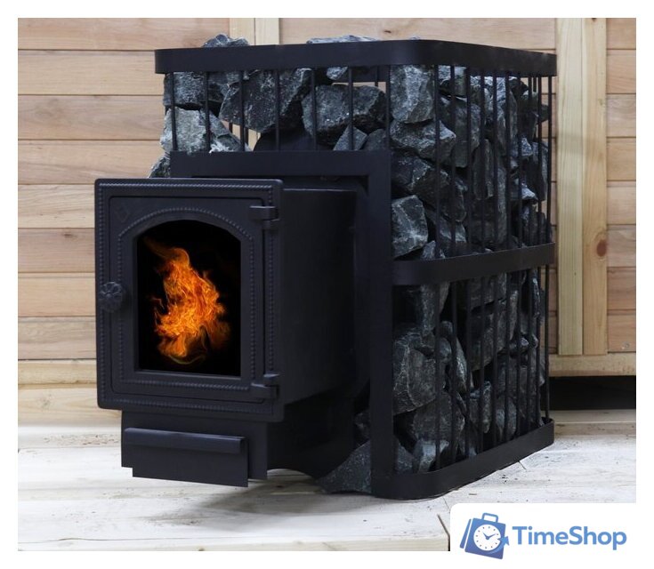 Свободностоящая печь-камин ComfortProm Чугун со стеклом 26 м3 - Изображение №7 — Интернет-магазин Time-Shop