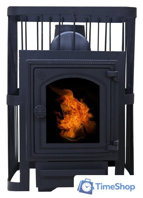 Свободностоящая печь-камин ComfortProm Чугун со стеклом 26 м3 - Изображение №2 — Интернет-магазин Time-Shop