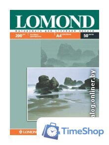 Фотобумага Lomond Матовая двухсторонняя A4 200 г/кв.м. 50 листов (0102033) - Изображение №1 — Интернет-магазин Time-Shop