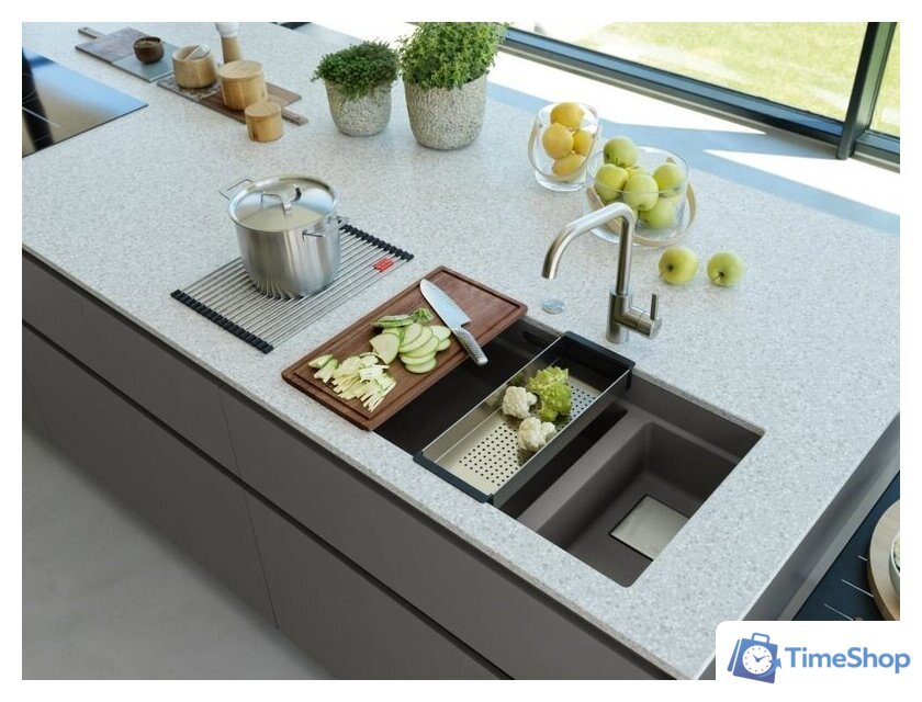 Кухонная мойка Franke Kanon KNG 160-46-21 125.0528.639 (каменно-серый) - Изображение №5 — Интернет-магазин Time-Shop