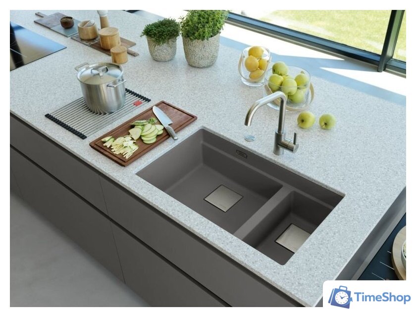 Кухонная мойка Franke Kanon KNG 160-46-21 125.0528.639 (каменно-серый) - Изображение №7 — Интернет-магазин Time-Shop
