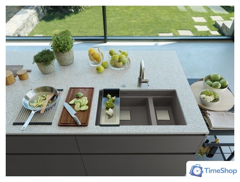 Кухонная мойка Franke Kanon KNG 160-46-21 125.0528.639 (каменно-серый) - Изображение №8 — Интернет-магазин Time-Shop