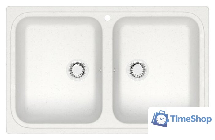 Кухонная мойка MARRBAXX Карельский камень модель 20/G31 (белый) - Изображение №1 — Интернет-магазин Time-Shop