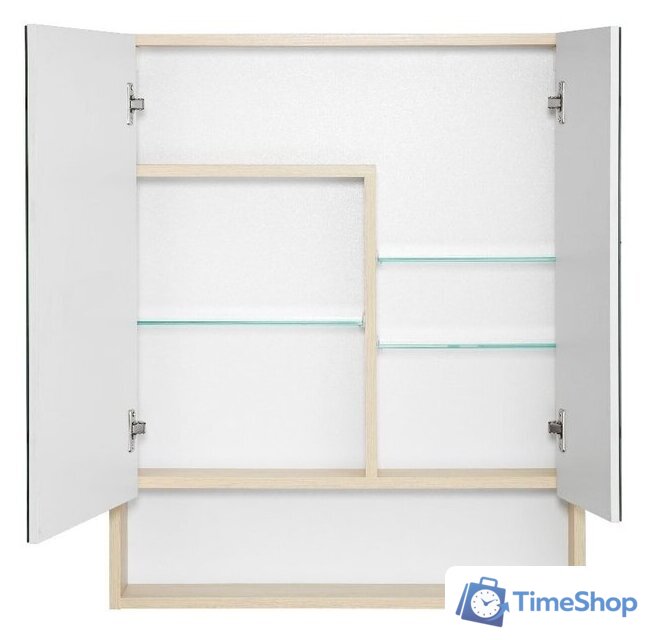  Акватон Шкаф с зеркалом Сканди 70 1A252202SDB20 (белый/дуб верона) - Изображение №2 — Интернет-магазин Time-Shop