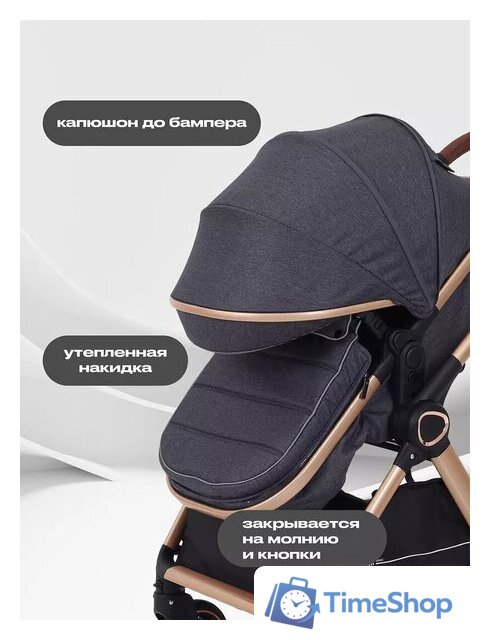 Универсальная коляска Rant Basic Roller Gold RA161 (2 в 1, grey) - Изображение №5 — Интернет-магазин Time-Shop