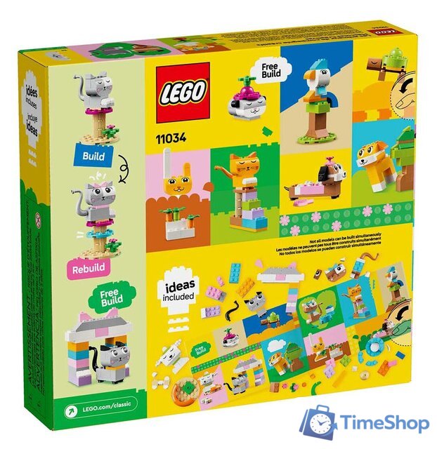 Набор деталей LEGO Classic 11034 Креативные домашние животные - Изображение №5 — Интернет-магазин Time-Shop