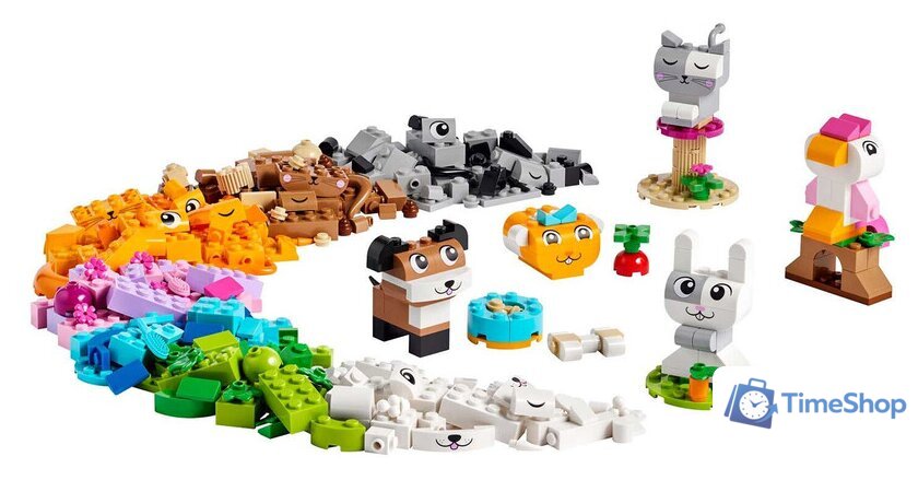 Набор деталей LEGO Classic 11034 Креативные домашние животные - Изображение №3 — Интернет-магазин Time-Shop