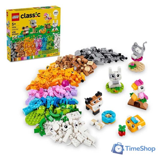 Набор деталей LEGO Classic 11034 Креативные домашние животные - Изображение №4 — Интернет-магазин Time-Shop