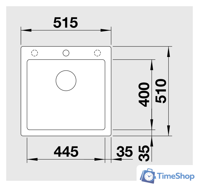 Кухонная мойка Blanco Pleon 5 (антрацит) [521504] - Изображение №2 — Интернет-магазин Time-Shop