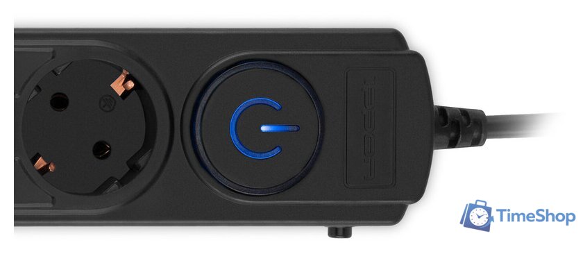 Сетевой фильтр IPPON BK-6-EU-1.8-10-B (1.8м, 6 розеток, черный) - Изображение №5 — Интернет-магазин Time-Shop