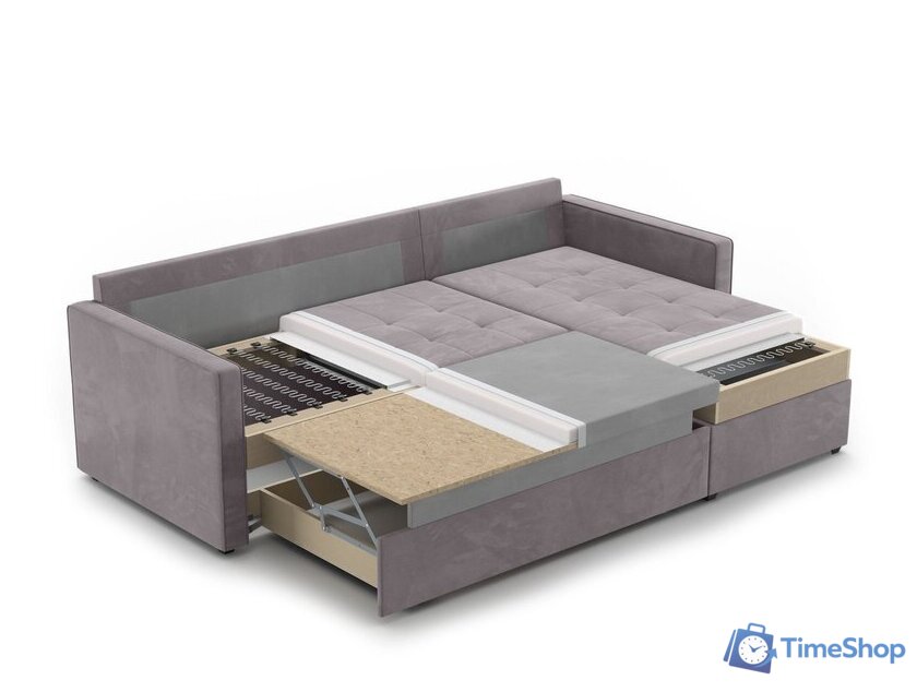 Угловой диван Mio Tesoro Santiago 114 (Savana Chocolate) - Изображение №7 — Интернет-магазин Time-Shop