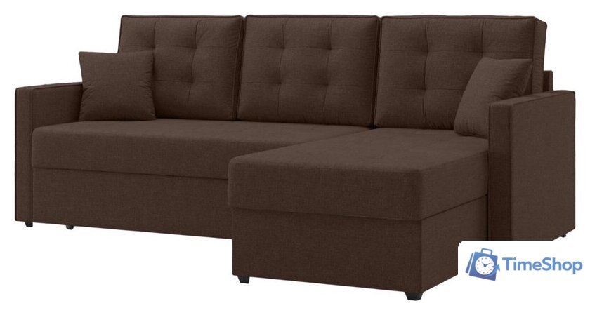 Угловой диван Mio Tesoro Santiago 114 (Savana Chocolate) - Изображение №1 — Интернет-магазин Time-Shop