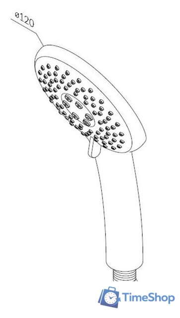 Душевая лейка AM.PM F0280000 - Изображение №2 — Интернет-магазин Time-Shop