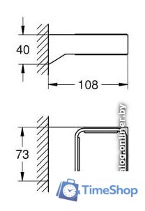Держатель для мыльницы и стакана Grohe Grohe 40865000 - Изображение №2 — Интернет-магазин Time-Shop