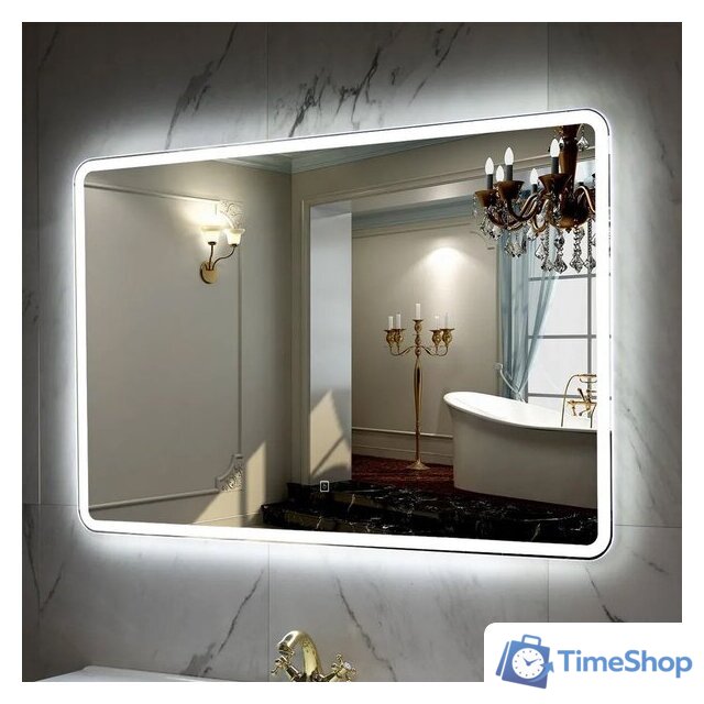  Пекам Зеркало Marta 1 90x60 marta1-90x60s (с подсветкой и сенсором на прикосновение) - Изображение №4 — Интернет-магазин Time-Shop