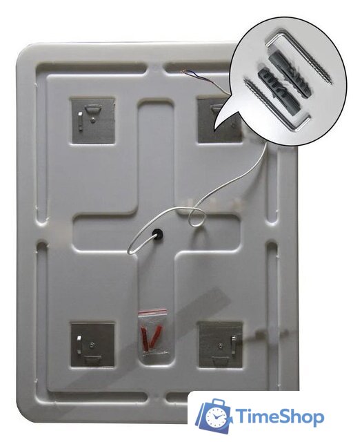  Пекам Зеркало Marta 1 90x60 marta1-90x60s (с подсветкой и сенсором на прикосновение) - Изображение №2 — Интернет-магазин Time-Shop