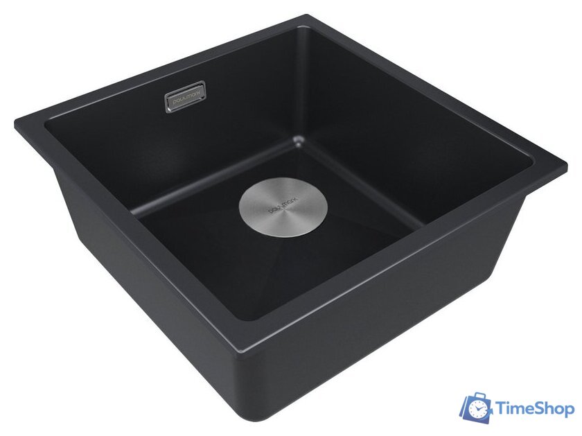 Кухонная мойка Paulmark IT-Granit Lumi 45 Uni-Skew LU45SK-AN (черный/антрацит) - Изображение №2 — Интернет-магазин Time-Shop