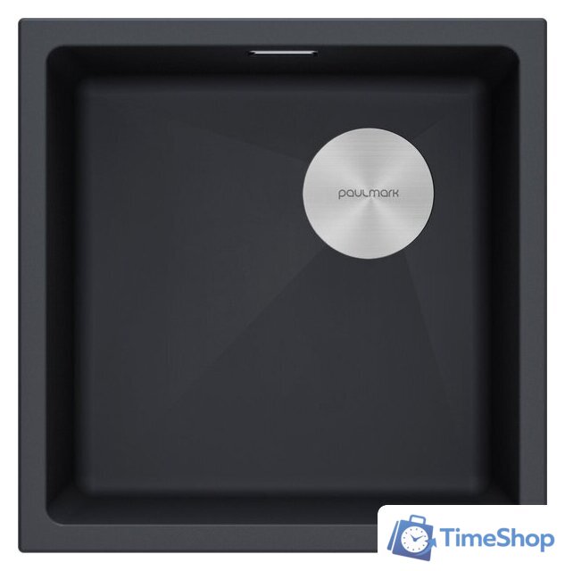 Кухонная мойка Paulmark IT-Granit Lumi 45 Uni-Skew LU45SK-AN (черный/антрацит) - Изображение №1 — Интернет-магазин Time-Shop