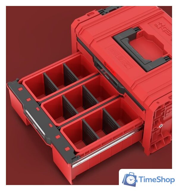 Ящик для инструментов Qbrick System PRO Drawer 2 Toolbox 2.0 Expert Red Ultra SKRQPROD2E2CCZEPG001 - Изображение №3 — Интернет-магазин Time-Shop