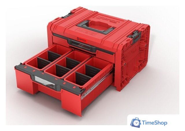 Ящик для инструментов Qbrick System PRO Drawer 2 Toolbox 2.0 Expert Red Ultra SKRQPROD2E2CCZEPG001 - Изображение №4 — Интернет-магазин Time-Shop