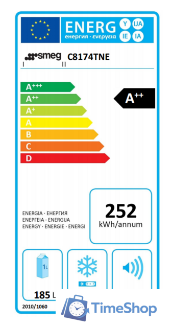 Холодильник Smeg C8174TNE - Изображение №3 — Интернет-магазин Time-Shop