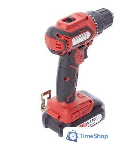 Дрель-шуруповерт RedVerg Power Сompact RD-S18MBL/U (с 2-мя АКБ, кейс) - Изображение №5 — Интернет-магазин Time-Shop