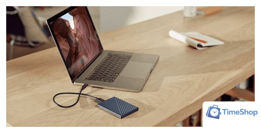 Внешний накопитель WD My Passport for Mac 4TB WDBA2F0040BBL - Изображение №5 — Интернет-магазин Time-Shop