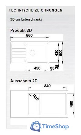 Кухонная мойка Blanco Legra XL 6 S 527274 (вулканический серый) - Изображение №3 — Интернет-магазин Time-Shop