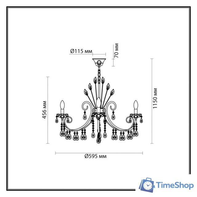 Подвесная люстра Odeon Light Versia 4977/6 - Изображение №2 — Интернет-магазин Time-Shop