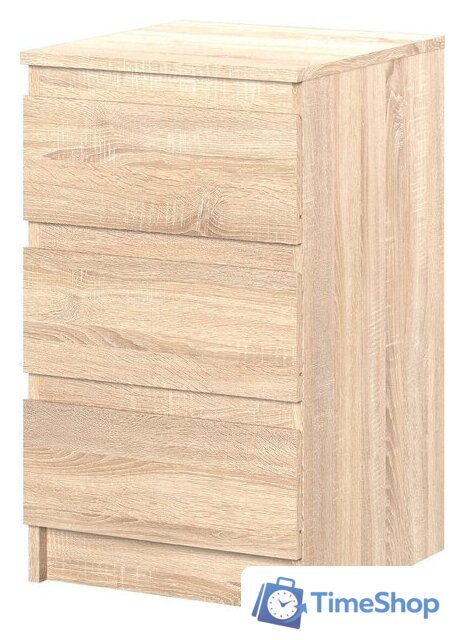 Тумба НК-Мебель Stern Т-9 3-я 72677833 (дуб сонома) - Изображение №1 — Интернет-магазин Time-Shop