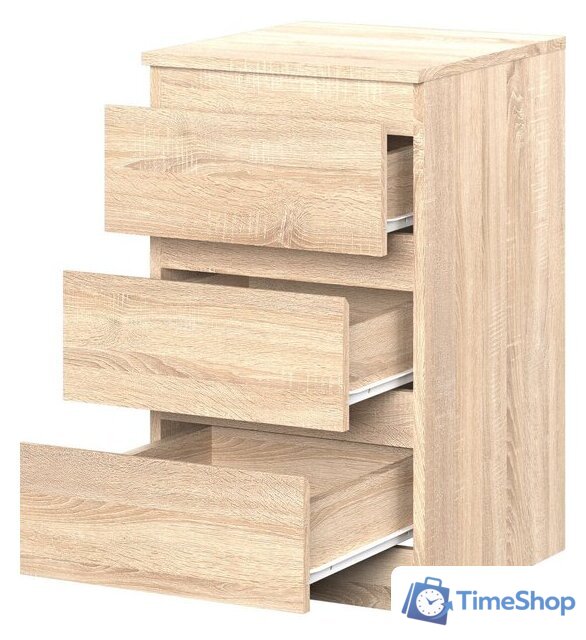 Тумба НК-Мебель Stern Т-9 3-я 72677833 (дуб сонома) - Изображение №2 — Интернет-магазин Time-Shop